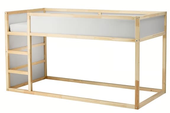 Nästan ny - IKEA KURA + ÅGOTNES Skummadrass +  KURA Sängtält