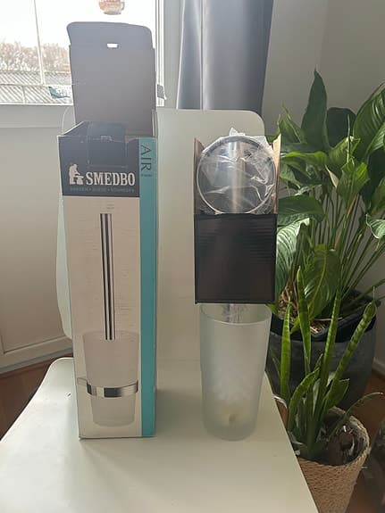 Smedbo Air badrumsset glas och krom