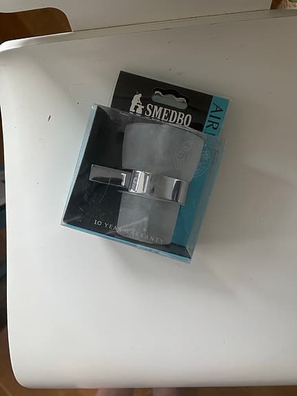 Smedbo Air badrumsset glas och krom