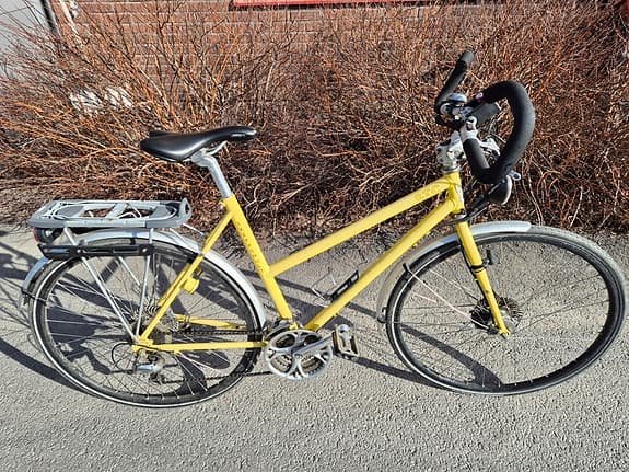 Skeppshult landsvägscykel unisex M 28" gul