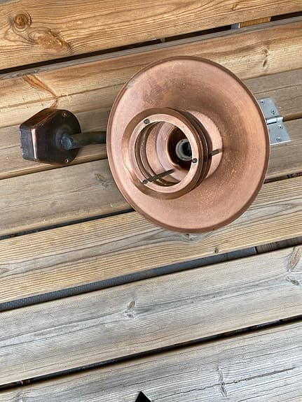 Lampa Westal, Arnäs i koppar,  utomhusbelysning