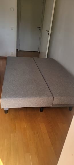 IKEA bäddsoffa grå tyg
