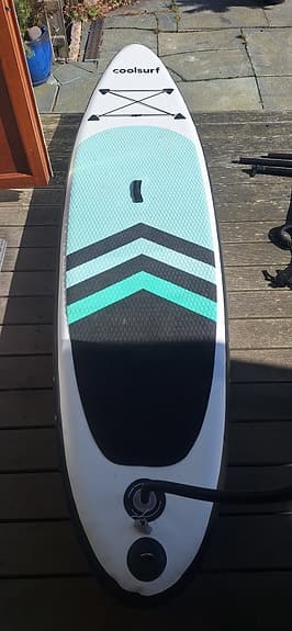 Cool Surf uppblåsbar SUP-bräda med pump turkos/svart