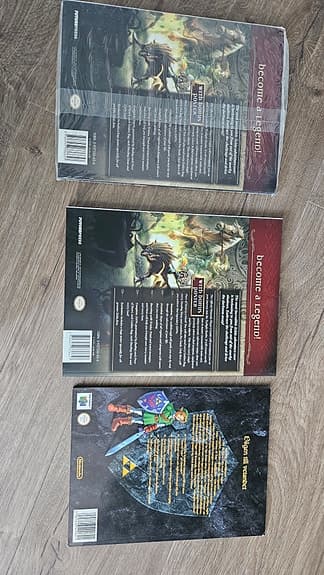 Zelda klassiska guideböcker, 3st