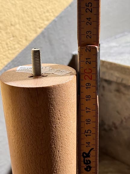 8st IKEA sängben trä 20cm