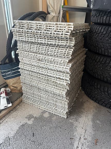 Övriga skridskor skridskoplatta plast kvadratiska