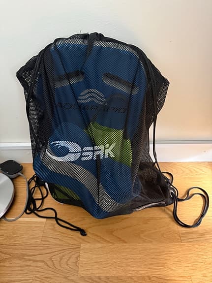 Aquarapid simträningsset kickboard fenor pullbuoy nätpåse blå grön