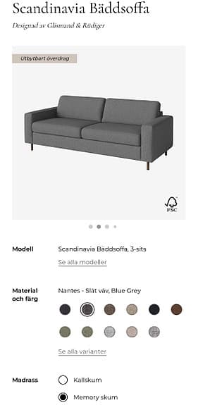 Bäddsoffa Bolia Scandinavia - 3sits