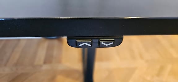 Skrivbord elektriskt höj-och sänkbart svart 70/120