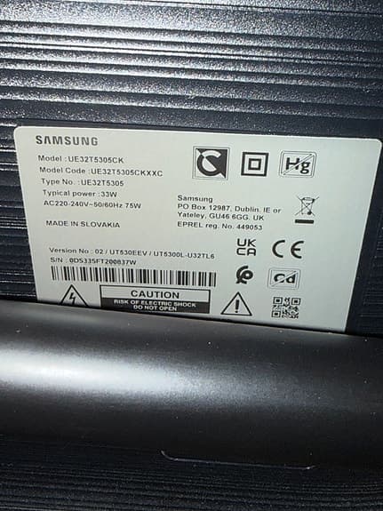 Samsung T3505 FHD Smart-TV (2020) 32 tum med golvstativ