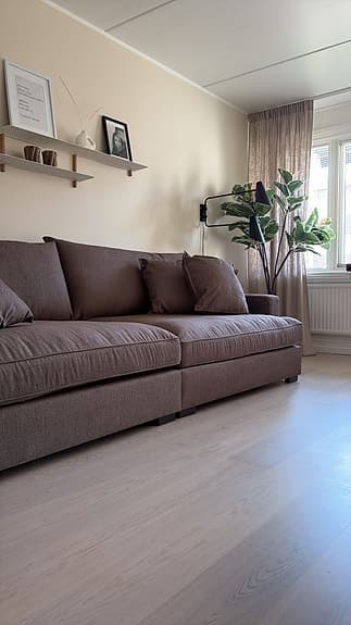 MIO soffa ”Rossi” 4-sits soffa iberia brown HELT NY!!
