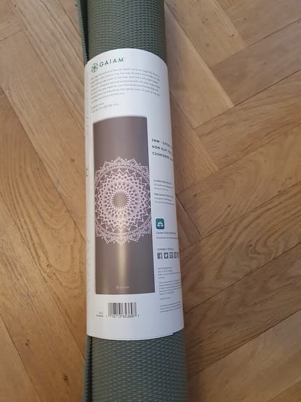 Gaiam Premium Yoga Mat marrakesh 5 mm olive