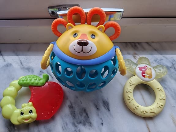 3 Bitleksaker för bebis