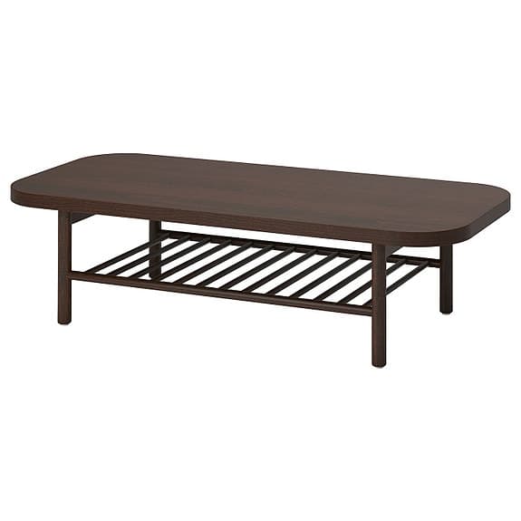 IKEA Listerby Bokfaner Soffbord brunbetsad