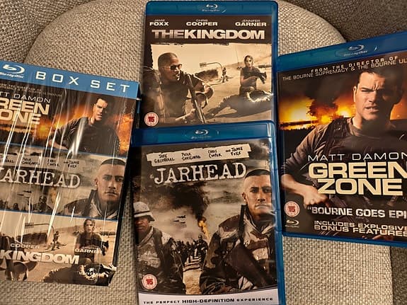 Blu-ray filmer 3 box set (Jarhead, Green Zone, The Kingdom)
