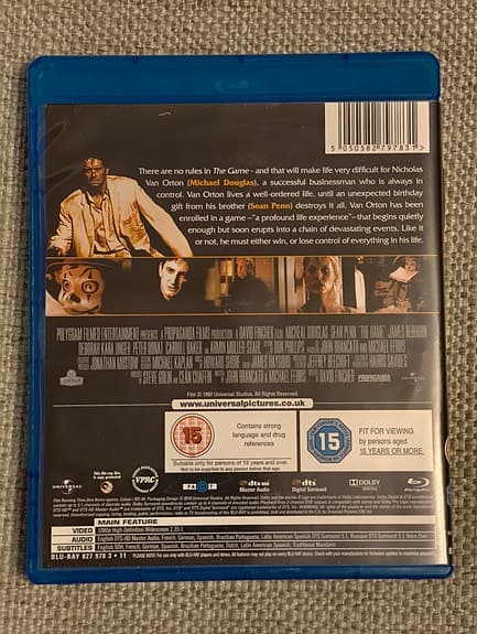 The game (blu-ray film)