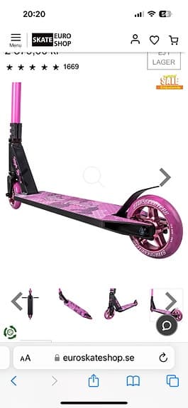 High Roller sparkcykel rosa