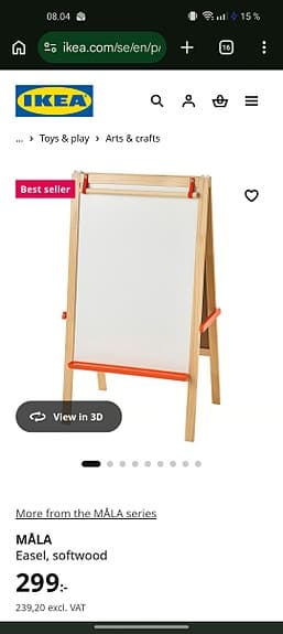 MÅLA - barn 
Easel, softwood