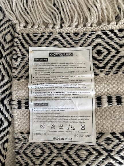 Ute-matta nyskick, 220x165 cm!