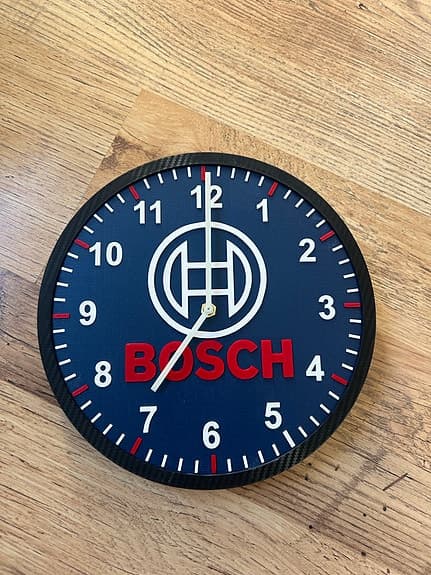 Bosch väggklocka blå