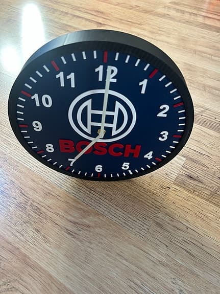 Bosch väggklocka blå