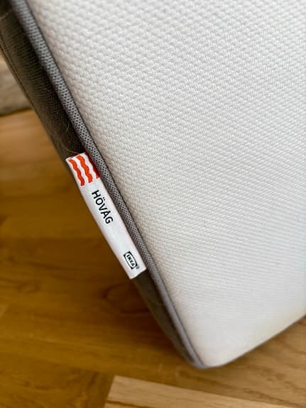 Madrass Ikea 120 cm: HÖVÅG pocketresårmadrass + TUSSÖY bäddmadrass + ribbotten
