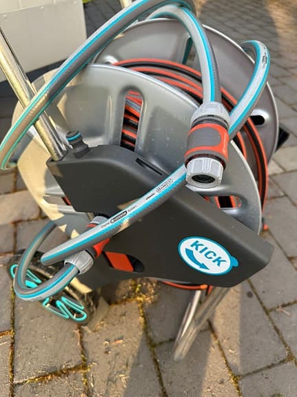 Gardena Kick slangvagn med munstycken