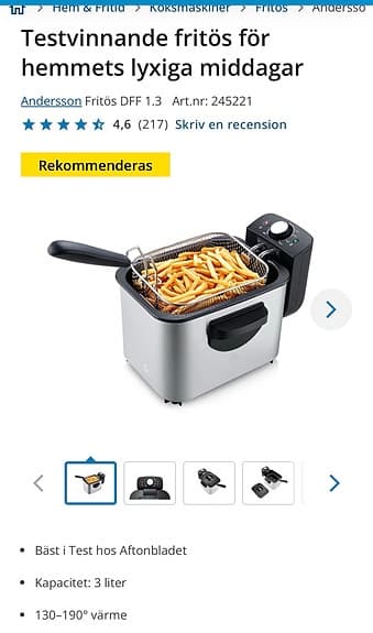 Fritös helt ny i kartongen