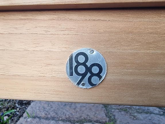 1898 Sköndal bänk, i teak