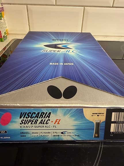 Butterfly Viscaria Super ALC bordtennisracket konkav röd/svart