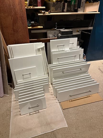 Köksskåpsluckor och lådfronter vit IKEA