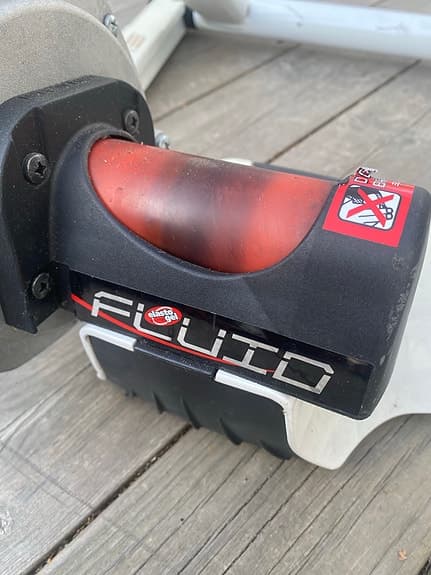 Elite Fluid cykeltrainer vit