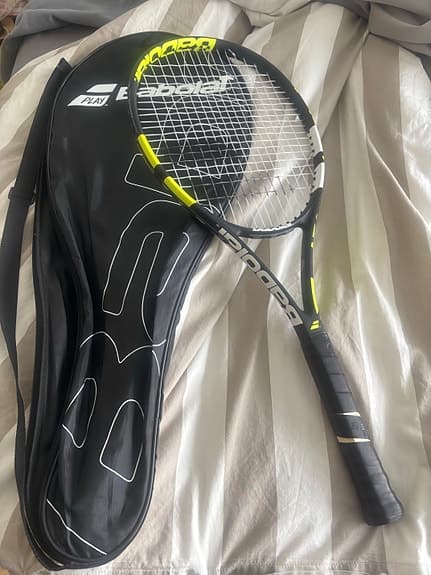 Babolat tennisracket med fodral svart gul