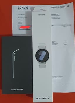 Galaxy s25fe och galaxy watch 7