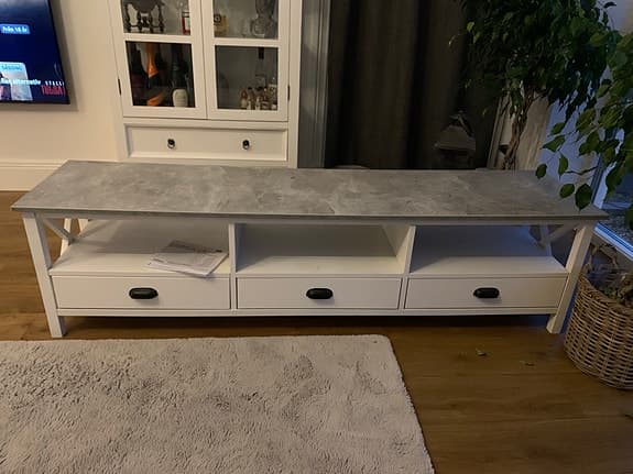 IKEA bänk med förvaring vit