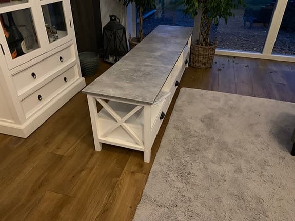 IKEA bänk med förvaring vit