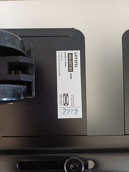 IKEA - UPPSPEL - Dator ställ med hjul