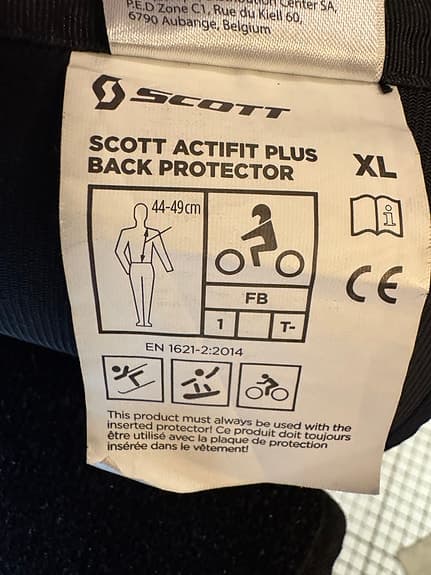 Ryggskydd Scott Actifit Plus XL