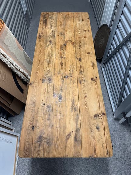 Vintage hopfällbart träbord / Folding wooden table – 180 cm