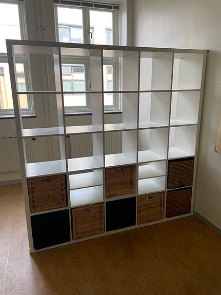 Kallax hylla + lådor