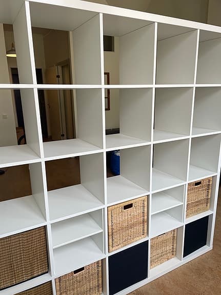 Kallax hylla + lådor