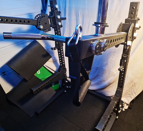 Premium Squat Rack +Jammer Arms : komplett hemmagym-setup