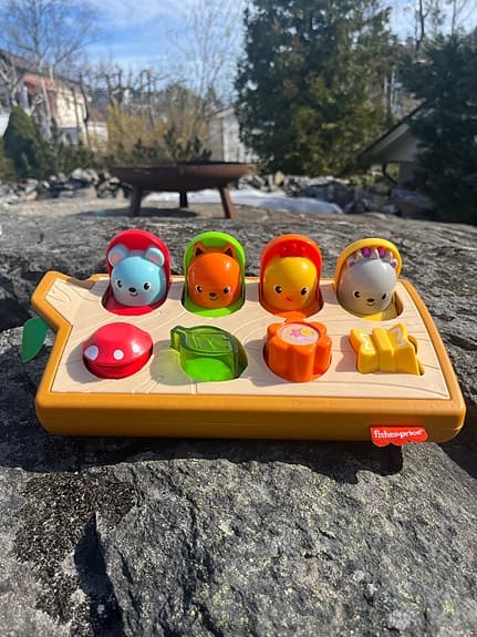 Fisher-Price leksak aktivitetsbräda med pop-up-figurer