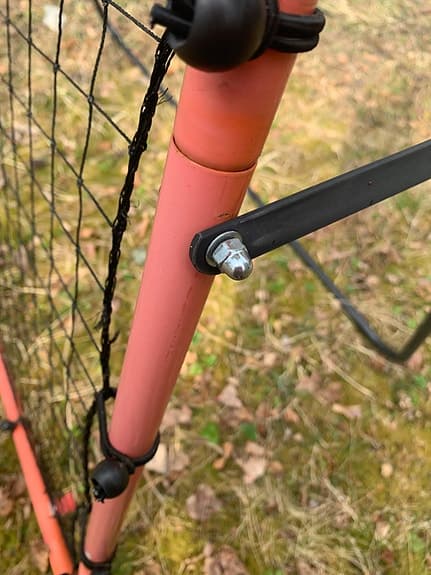 Rebounder fotbollsmål 150x150 cm röd