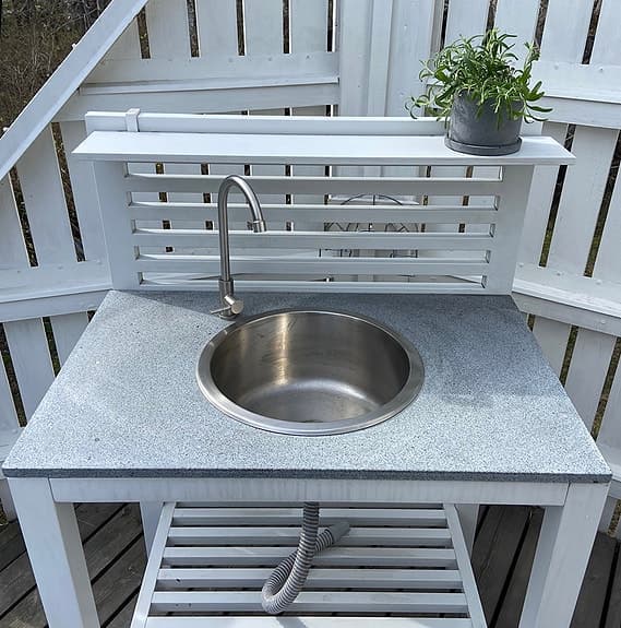 Bellac Utekök med Vask Vit