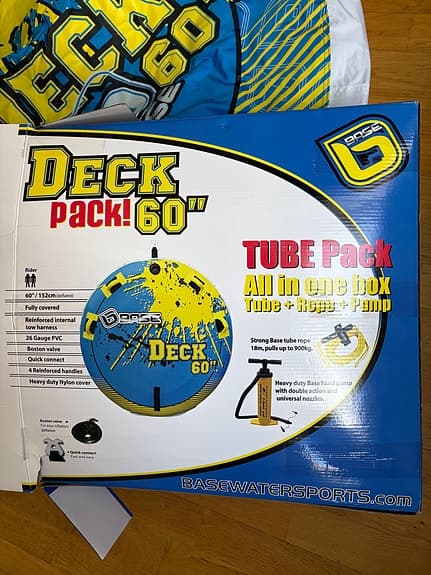 Base Deck 60 vattensporttub med rep och pump