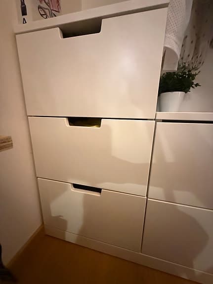 IKEA NORDLI byrå / förvaring – vit, modulär, mycket bra skick