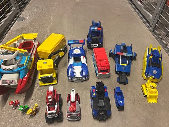 Paw Patrol leksaksfordon set