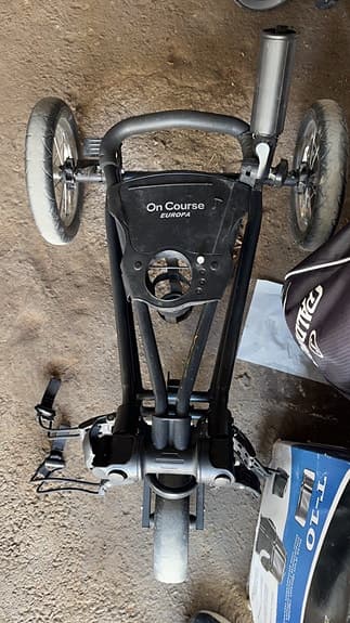 Golfset cobra + vagn o garmin klocka