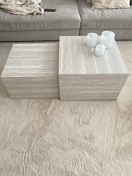 Stilrent soffbord i sten – modernt & exklusivt